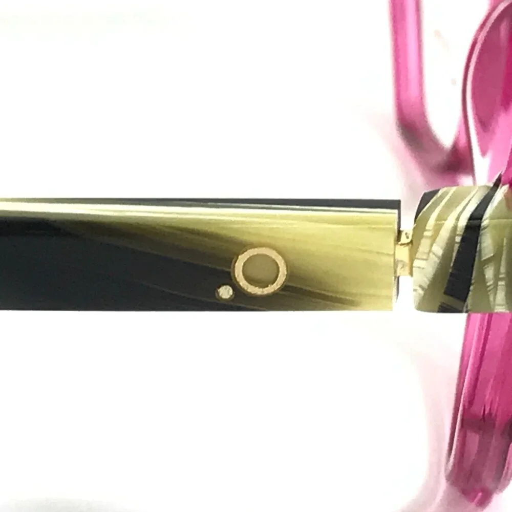 Etnia Barcelona Eyeglasses Frames STELE PKHO Clear Pink Horn Yellow 56-16-138